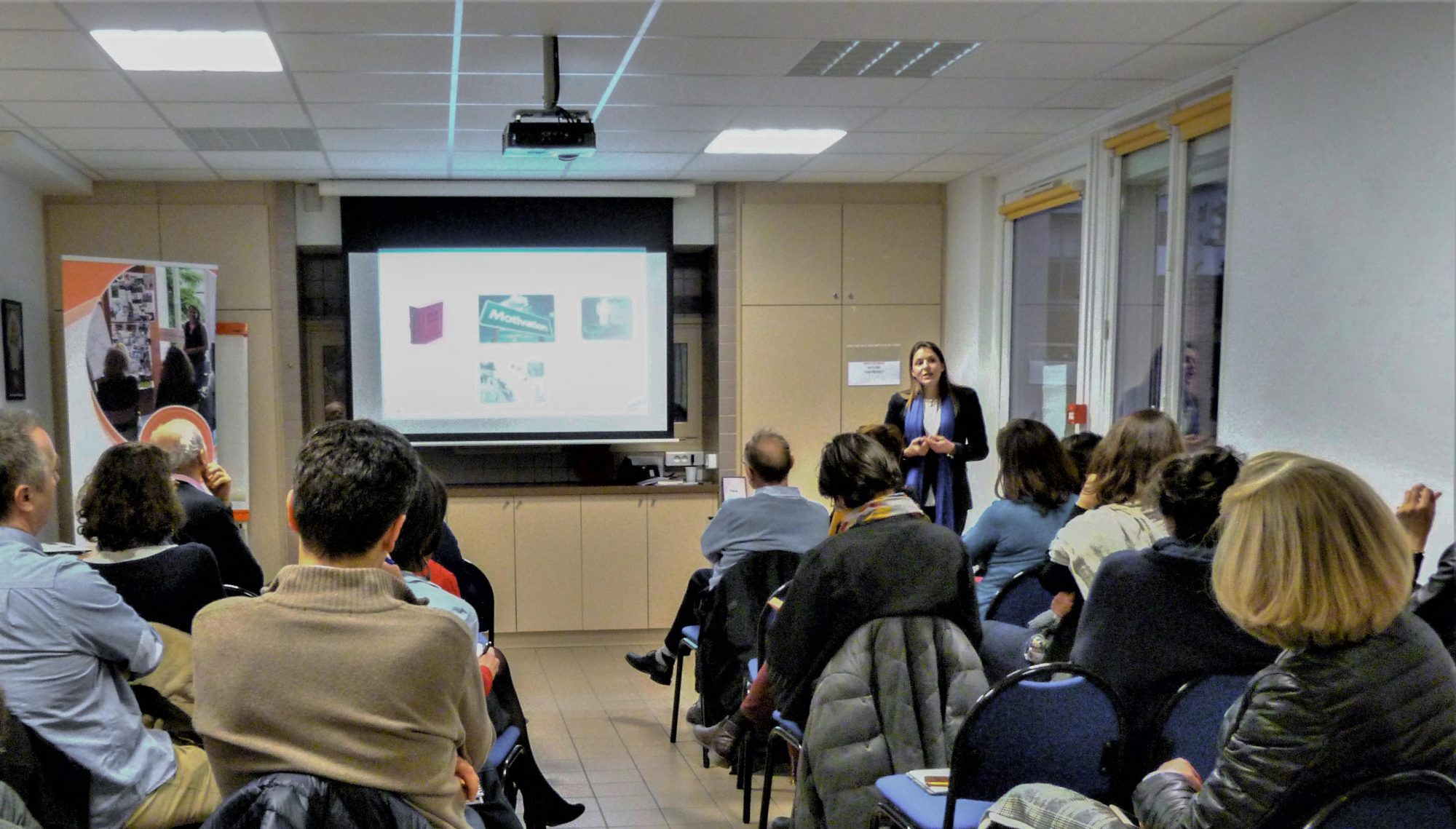 Conférence sur le retour au travail après la maladie orientée pour les entreprises, donnée par Géraldine Magnier en mars 2019 à Paris