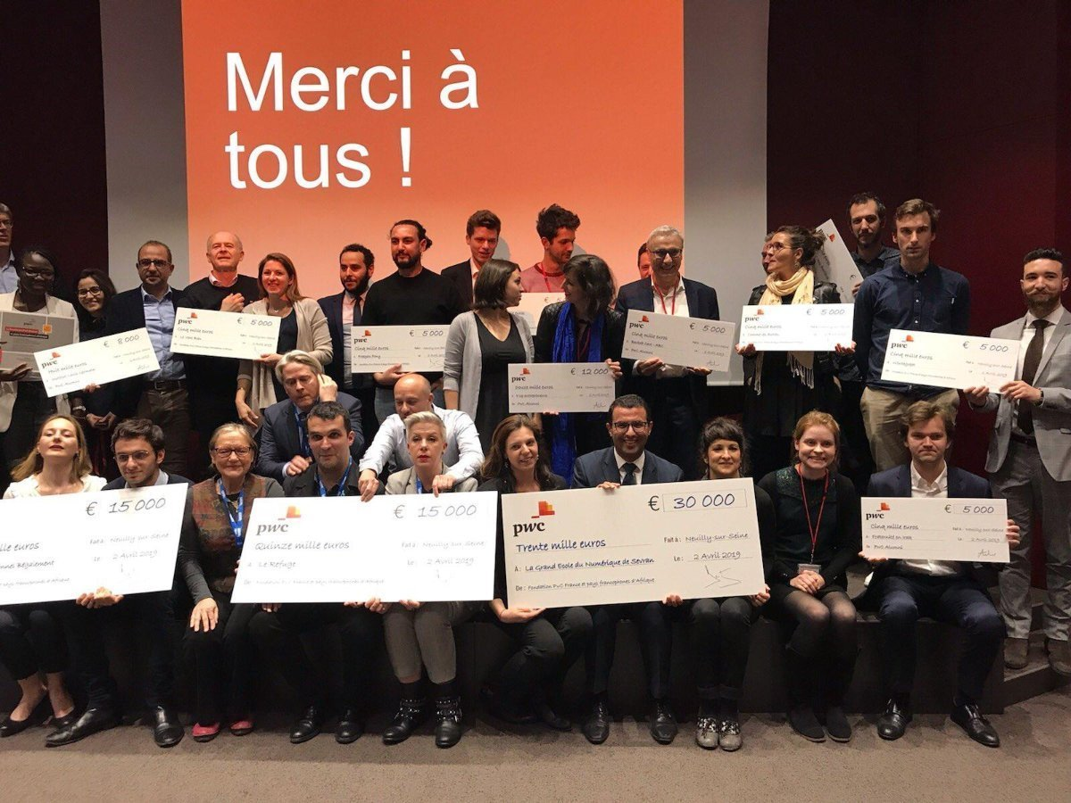 En 2018, Le Vent Bleu est lauréat du prix « Votre projet / Notre projet » de la Fondation d’entreprise PwC.